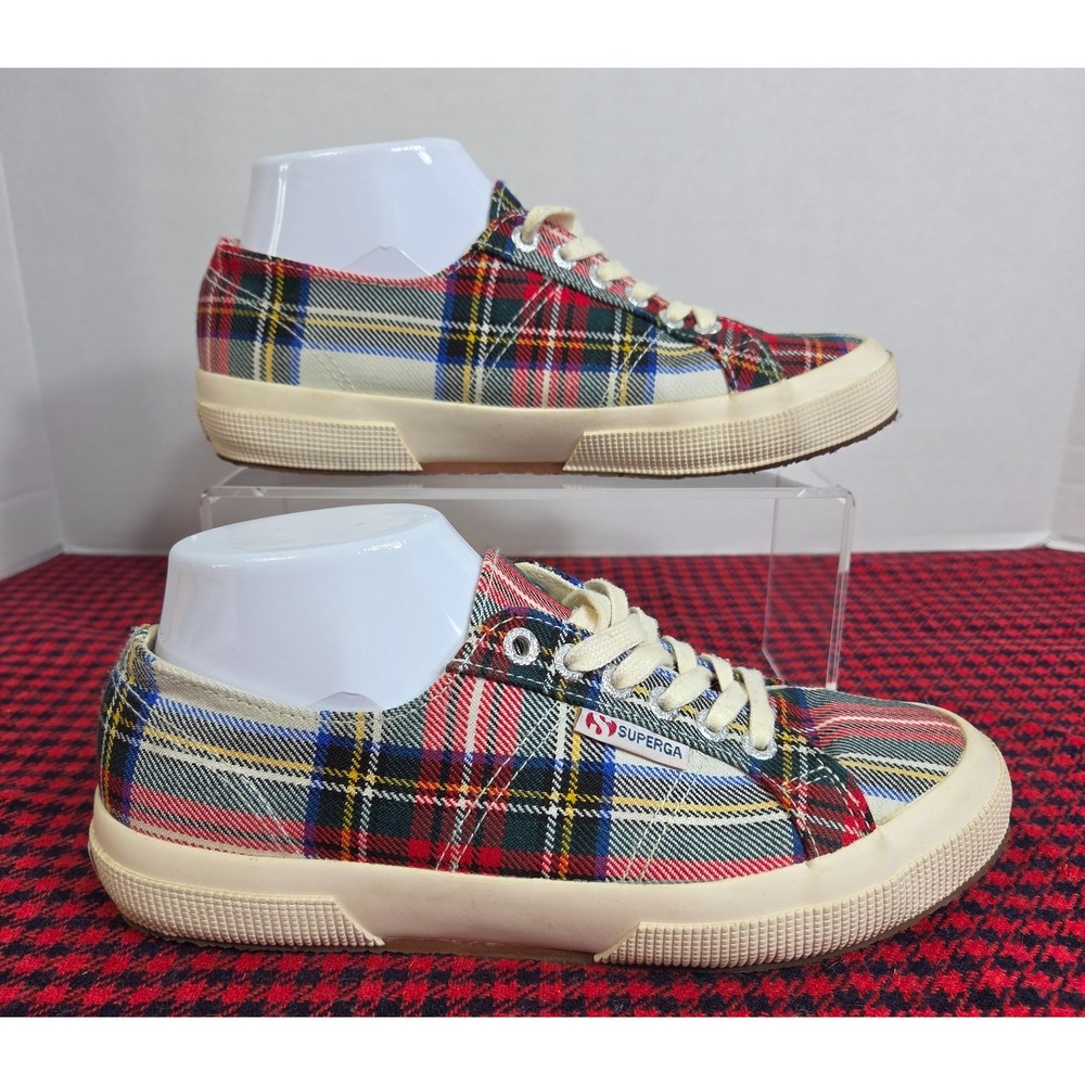 Superga 2750 Tartan Plaid Sneakers Women's sz 8 Men's 6.5 Style S009KG0 - Picture 7 of 10